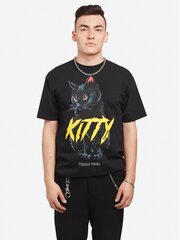 Domrebel T-shirt Meow Box T - Meow Box T-Shirt - Черный  oversized Meow Box T-Shirt цена и информация | Мужские футболки | 220.lv