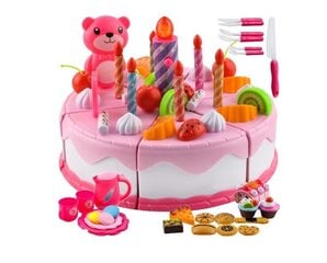 Rotaļlietu dzimšanas dienas torte ar piederumiem, 80 gab. cena un informācija | Rotaļlietas meitenēm | 220.lv