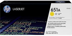 HP Cartridge No.651 Yellow CE342AH цена и информация | Картриджи для лазерных принтеров | 220.lv