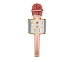 Karaoke mikrofons, gaiši rozā цена и информация | Микрофоны | 220.lv