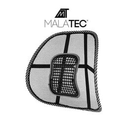 Эргономичная спинка кресла для спины с массажером Malatec 012, серый цена и информация | Другие принадлежности для мебели | 220.lv