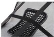 Ergonomiska krēsla atzveltne mugurai ar masieri Malatec 012, pelēka cena un informācija | Citi piederumi mēbelēm | 220.lv