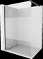Walk-in dušas siena Mexen Kioto, daļēji matēta, Black, 130 x 200 cm cena un informācija | Dušas durvis, dušas sienas | 220.lv