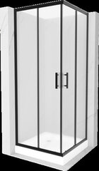 Dušas kabīne Mexen Rio ar paliktni un sifonu, matēta, Black, 80 x 80 cm cena un informācija | Dušas kabīnes | 220.lv
