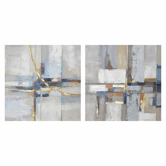 Glezna DKD Home Decor Abstrakts 100 x 3 x 100 cm Urbāns 2 gb. cena un informācija | Gleznas | 220.lv