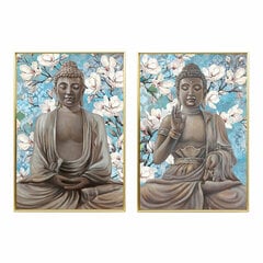 Картина DKD Home Decor 51,5 x 3,5 x 71,5 см, Будда Восточный, 2 штуки цена и информация | Картины | 220.lv