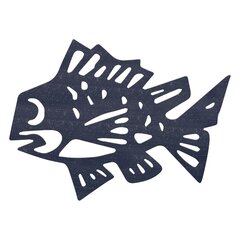 Картина Рыба Металл Тёмно Синий 36 x 26 cm цена и информация | Картины | 220.lv