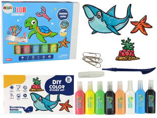 Loga uzlīmes komplekts, jūras dzīvnieki Lean Toys, cena un informācija | Dekoratīvās uzlīmes | 220.lv