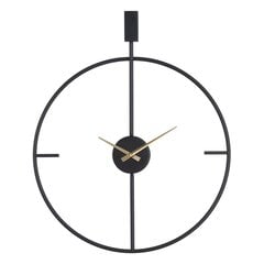Sienas pulkstenis 50 x 5 x 62 cm Melns Metāls cena un informācija | Pulksteņi | 220.lv