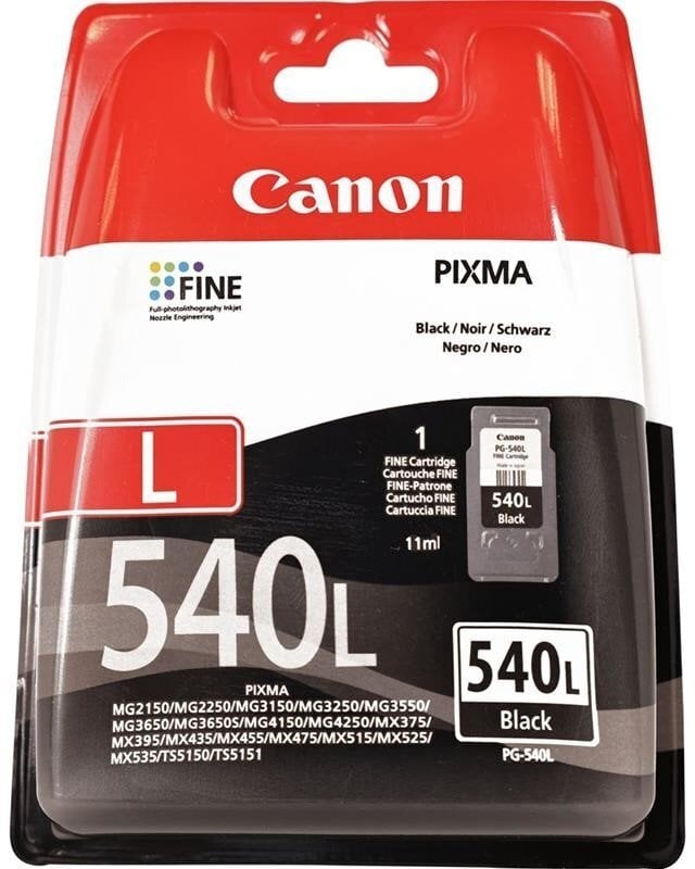 Canon PG-540L Black 300 lk 11ml цена и информация | Tintes kārtridži | 220.lv