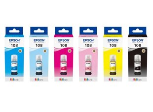 Epson EcoTank 108 BK/C/M/Y цена и информация | Картриджи для струйных принтеров | 220.lv