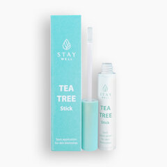 Līdzeklis pret pinnēm Stay Well Vegan Tea Tree, 8 ml cena un informācija | Serumi sejai, eļļas | 220.lv