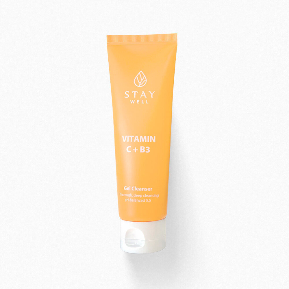 Tīrīšanas putas Stay Well Vitamin C+B3 Cleanser, 130 ml cena un informācija | Sejas ādas kopšana | 220.lv