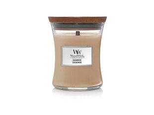 WoodWick aromātiska svece Cashmere, 275 g cena un informācija | Sveces un svečturi | 220.lv