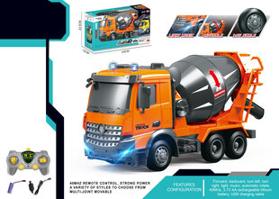 Betona kravas automašīna ar vadības paneli Ying Jiang, oranžs cena un informācija | Rotaļlietas zēniem | 220.lv