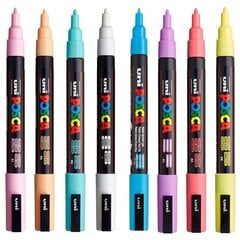 Krāsainie marķieri Uni Ball Posca Soft Color, 8 gab. cena un informācija | Modelēšanas un zīmēšanas piederumi | 220.lv