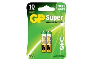 Baterijas GP Super alkaline AAA 20 gab. cena un informācija | Baterijas | 220.lv