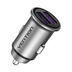Автомобильное зарядное устройство Vention FFEH0 USB, серое цена и информация | Автомобильные электропринадлежности 12V | 220.lv