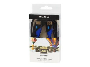 Blow, HDMI, 1.5 m cena un informācija | Kabeļi un vadi | 220.lv