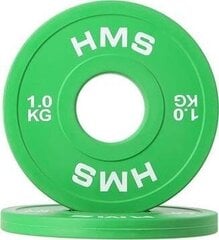 Олимпийский диск HMS, 2х 1 кг цена и информация | Гантели, гири, штанги | 220.lv