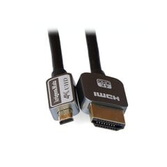 кабель hdmi - штекерный разъем micro hdmi (a-d) 1,8 м kruger&matz цена и информация | Кабели и провода | 220.lv