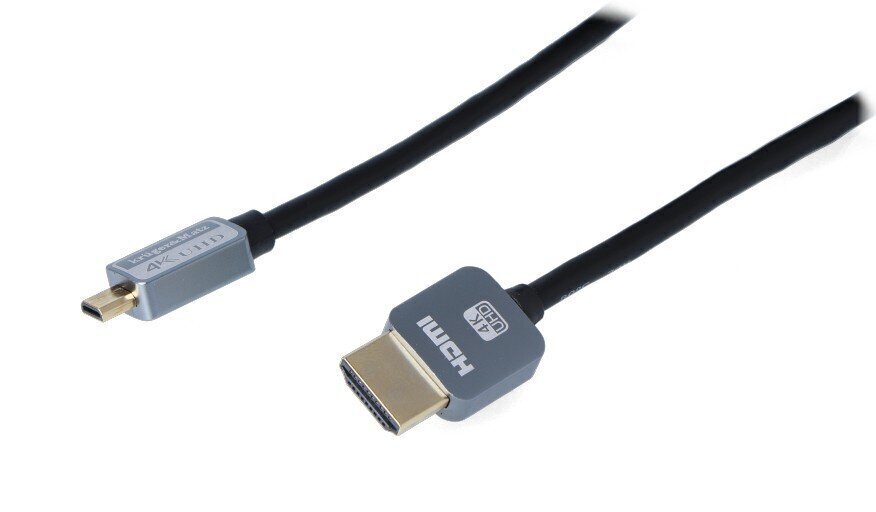 Kruger&Matz, Micro HDMI - HDMI, 1,8 m cena un informācija | Kabeļi un vadi | 220.lv