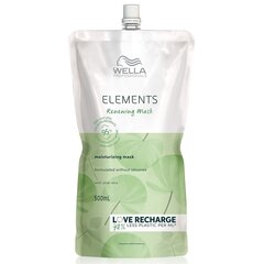 Увлажняющая маска для волос Wella Professionals Elements Renewing Mask, 500 мл цена и информация | Средства для укрепления волос | 220.lv