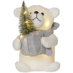 LED Ziemassvētku gaismas dekors lācis, balts 12X20 cm Joylight 991-96 цена и информация | Ziemassvētku dekorācijas | 220.lv