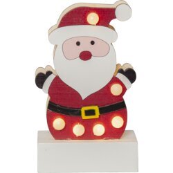 LED koka gaismas dekors , Ziemassvētku vecītis 2xAA 0,07W 8,5x14cm Freddy 272-23 cena un informācija | Ziemassvētku dekorācijas | 220.lv