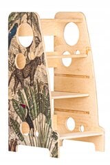 Virteves tornis ar grafita zīmējumu, 85x40x44 cm цена и информация | Детские столы и стулья | 220.lv