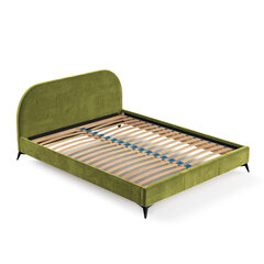 Кровать Liv&Lars Akila 140x200 см, зеленый цена и информация | Кровати | 220.lv