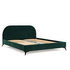 Кровать Liv&Lars Akila 180x200 см, тёмно-зелёный цена и информация | Кровати | 220.lv