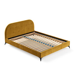Кровать Liv&Lars Akila 140x200 см, желтый цена и информация | Кровати | 220.lv