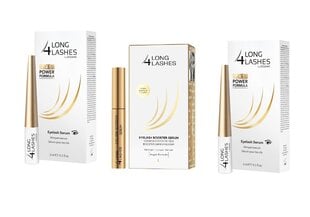 3x Skropstu augšanu veicinošs serums, 3+3+3 ml Oceanic Long4Lashes eyelash serum цена и информация | Тушь, средства для роста ресниц, тени для век, карандаши для глаз | 220.lv