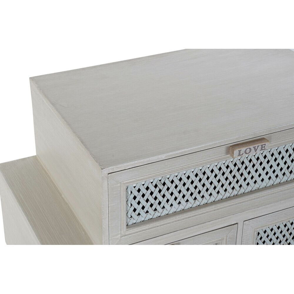 Kumode DKD Home Decor Koks Balts 60 x 32,5 x 84 cm cena un informācija | Kumodes | 220.lv