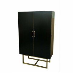 Шкаф DKD Home Decor Чёрный Металл Тополь (110 x 50 x 180 cm) цена и информация | Комоды | 220.lv