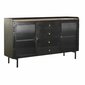 Kumode DKD Home Decor Dabisks Melns Bronza Metāls Mango koks 145 x 40 x 85 cm цена и информация | Kumodes | 220.lv