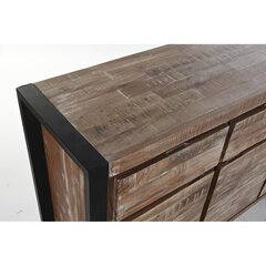 Устройство DKD Home Decor Натуральный Чёрный Металл древесина акации (140 x 40 x 85 cm) цена и информация | Комоды | 220.lv