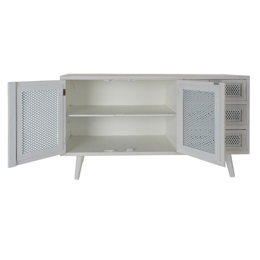 Kumode DKD Home Decor Balts Koks MDF 110 x 41 x 64 cm cena un informācija | Kumodes | 220.lv