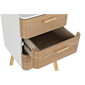 Kumode DKD Home Decor Dabisks MDF Balts Bambuss 40 x 40 x 73,5 cm cena un informācija | Kumodes | 220.lv