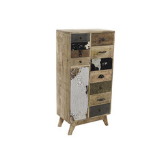 Kumode DKD Home Decor Metāls Āda Misiņš Mango koks 55 x 30 x 110 cm cena un informācija | Kumodes | 220.lv