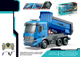 Rotaļu kravas automašīna ar vadības paneli, zila cena un informācija | Rotaļlietas zēniem | 220.lv