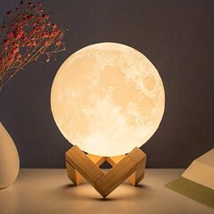 LED 3D mēness lampa цена и информация | Настольные лампы | 220.lv