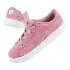 Ikdienas apavi meitenēm Puma Vikky Jr 37316702, rozā cena un informācija | Sporta apavi bērniem | 220.lv