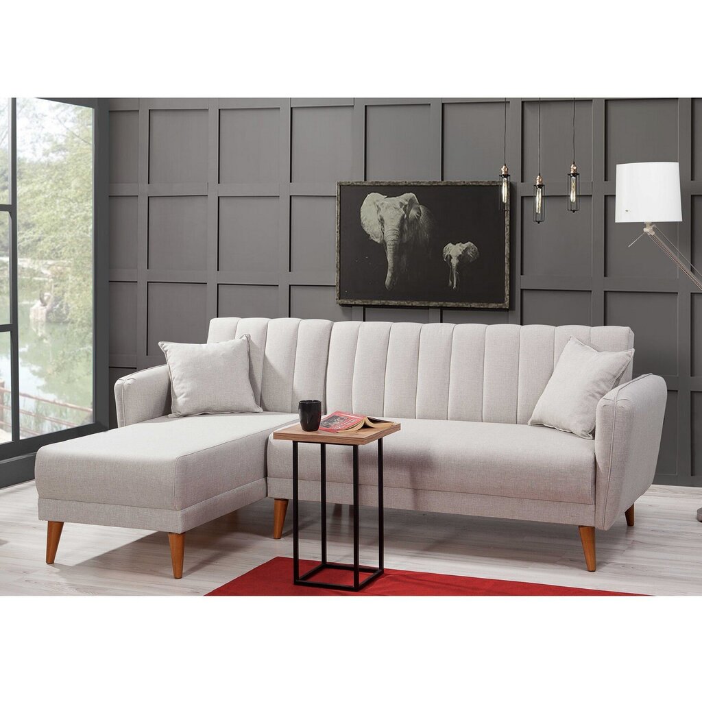 Stūra dīvāns Artie Aqua, balts cena un informācija | Stūra dīvāni | 220.lv