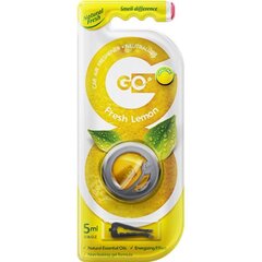 Automašīnu aromāts Natural Fresh GO Sunny Fresh Lemon, 5 ml цена и информация | Освежители воздуха для салона | 220.lv