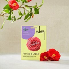 Маска тканевая для лица укрепляющая с экстрактом камелии SIMPLY When Vegan Camellia Firming & Lifting Mask 23 мл цена и информация | Маски для лица, патчи для глаз | 220.lv