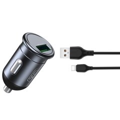 XO CC46 Автомобильное зарядное устройство QC / 3.0 / 18 Вт / кабель USB + USB-C цена и информация | Зарядные устройства для телефонов | 220.lv