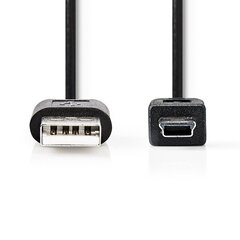 NEDIS CCGT60300BK10 USB 2.0 Kabelis USB A / MINI USB / 1m cena un informācija | Savienotājkabeļi | 220.lv