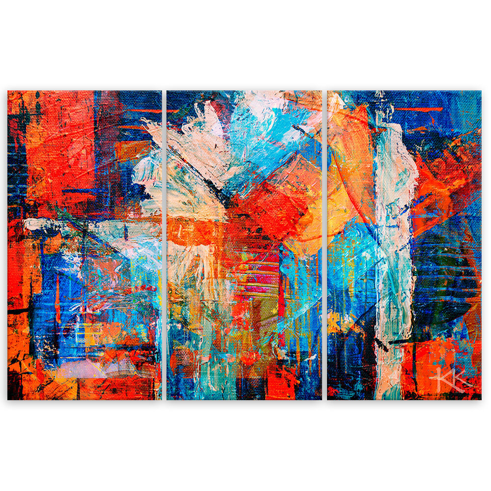 Reprodukcija Oranžā abstrakcija цена и информация | Gleznas | 220.lv